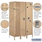 Salsbury Industries 1 Tier Metal Locker, 54"Wx78"Hx21"D, 3 Door, Tan, Unassembled 18-51361TN-U - alternate 3